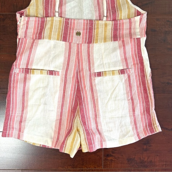RIP CURL Golden Days Stripe Romper In Bone Open Back Size Medium - Picture 6 of 11